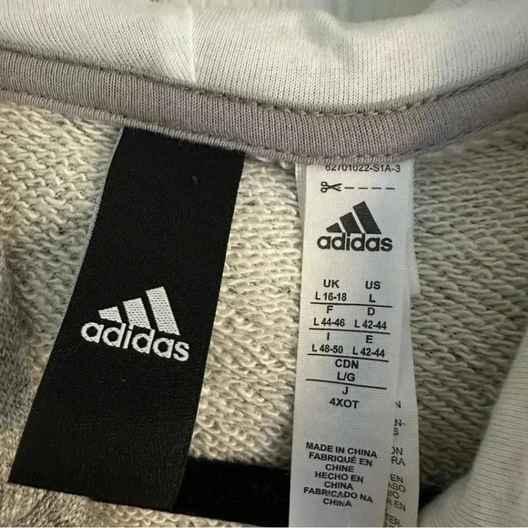 Size L Adidas Women’s Toronto Maple Leafs Hoodie Grey NHL Pullover Sweatshirt - Picture 5 of 5